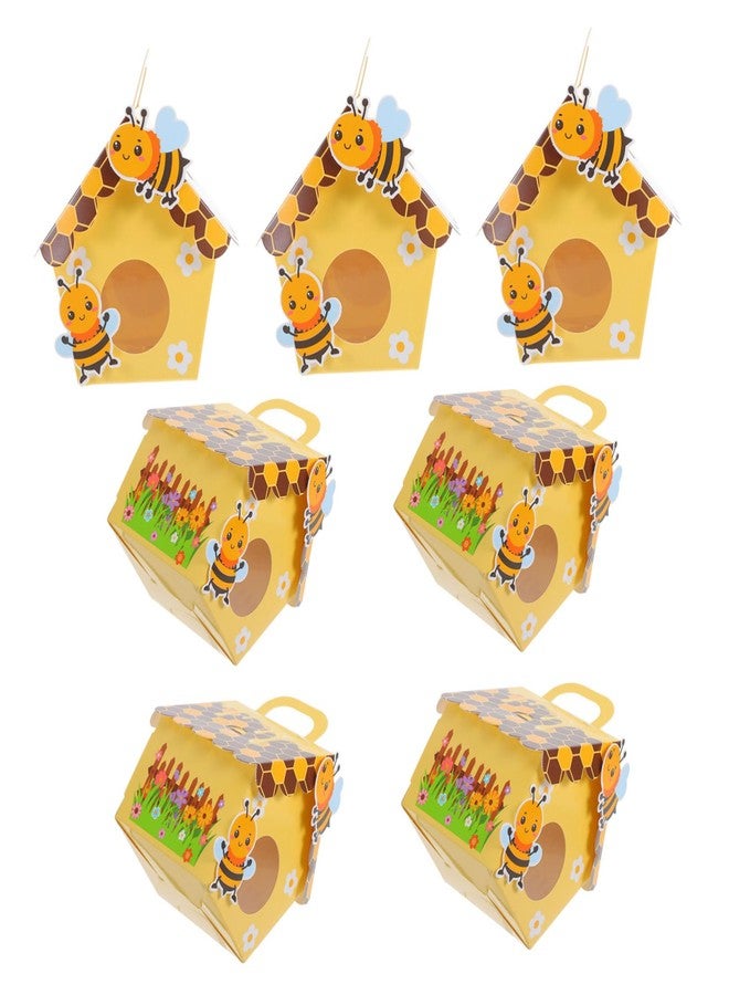 TOPPERFUN Cute Bee Themed Candy Boxes 10pcs Paper Packaging Boxes for Baby Shower Wedding Favor - Image 1